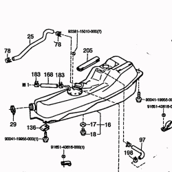 Fuel tank for Van / Kombi injectors